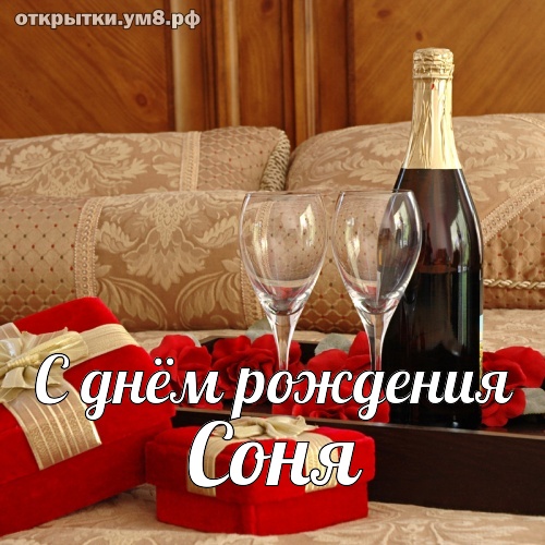 Соня с днем рождения🎁 - красивые поздравления